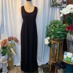 Route 66 Elegant Black Maxi Dress